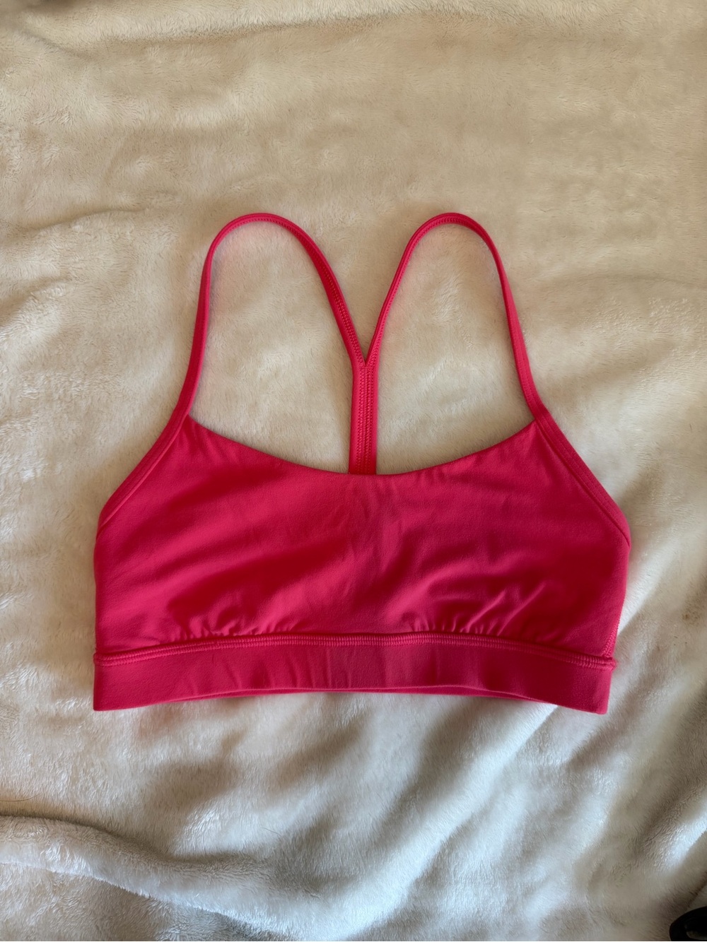 Lululemon Flow Y Bra Nulu - pink size 6 - no padding